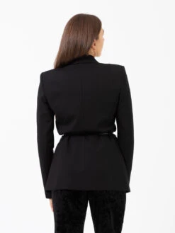 Patrizia Pepe Blazer Maschile Monopetto Nero 7 Patrizia Pepe Blazer Maschile Monopetto Nero -Couture per Lei patrizia pepe blazer maschile monopetto nero3