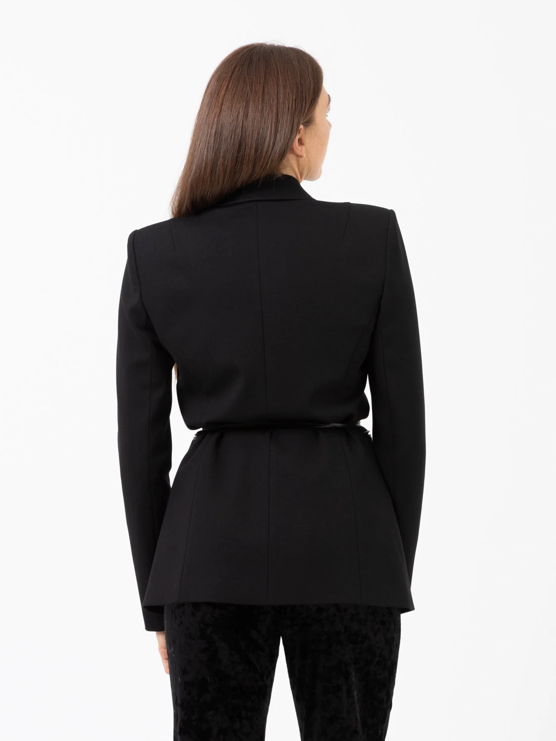 Patrizia Pepe Blazer Maschile Monopetto Nero 5 Patrizia Pepe Blazer Maschile Monopetto Nero - Image 3