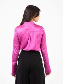 Patrizia Pepe Camicia Fluida In Raso Orchid Purple -Couture per Lei patrizia pepe camicia fluida in raso orchid purple3