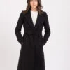 Patrizia Pepe Cappotto Essential Nero Con Cintura -Couture per Lei patrizia pepe cappotto essential nero con cintura1