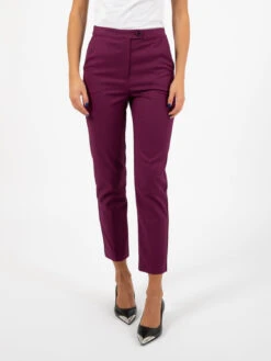 Patrizia Pepe Pantaloni A Sigaretta Futuristic Purple