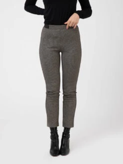 Patrizia Pepe Pantaloni Aderenti Lurex Black & Brown