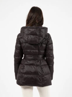 Patrizia Pepe Piumino Con Cappuccio E Cintura Nero -Couture per Lei patrizia pepe piumino con cappuccio e cintura nero3