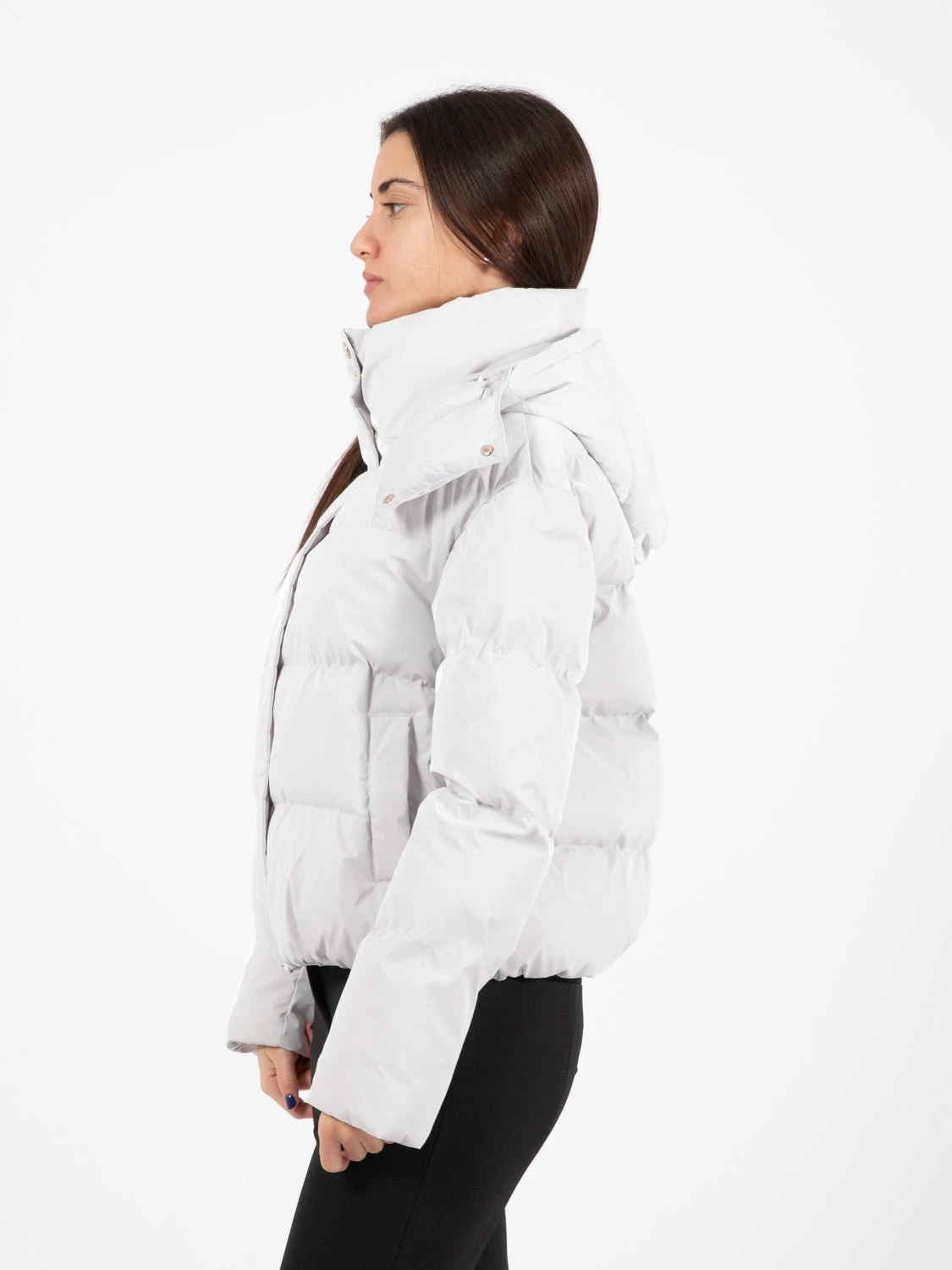 Patrizia Pepe Piumino Effetto Vinile Eldorado White 4 Patrizia Pepe Piumino Effetto Vinile Eldorado White - Image 2