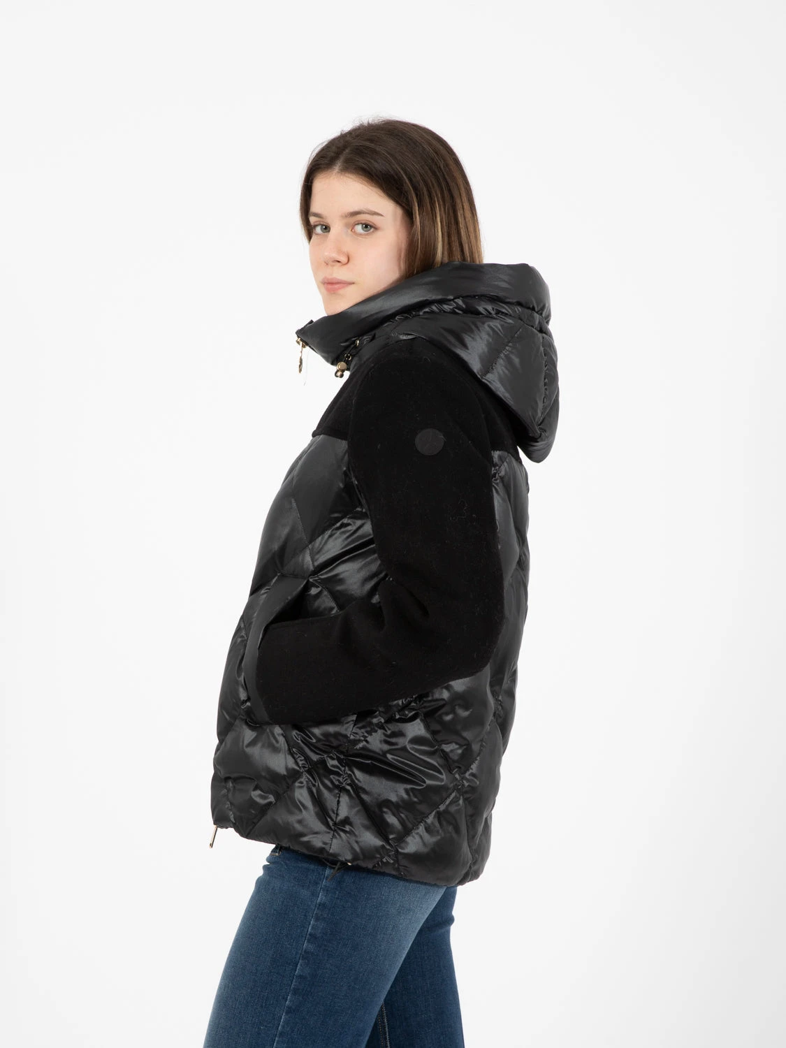 People Of Shibuya Giubbotto Corto Con Maniche In Lana Nero 4 People Of Shibuya Giubbotto Corto Con Maniche In Lana Nero - Image 2