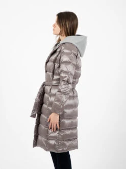 People Of Shibuya Piumino Lungo Con Cintura Perla -Couture per Lei people of shibuya piumino lungo con cintura perla2