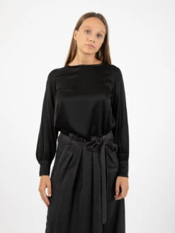 Camicia In Viscosa Nera