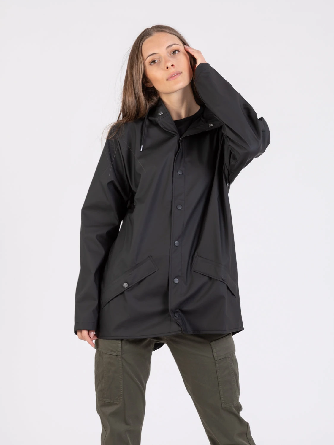 Rains Giacca Impermeabile Nera 3 Rains Giacca Impermeabile Nera