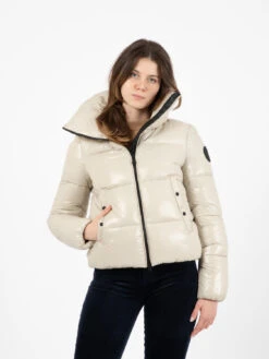 SAVE THE DUCK Giubbotto Isla Jacket Luck 17 Rainy Beige