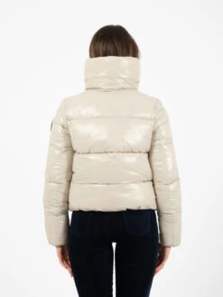 SAVE THE DUCK Giubbotto Isla Jacket Luck 17 Rainy Beige -Couture per Lei save the duck giubbotto isla jacket luck 17 rainy beige3