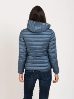 SAVE THE DUCK Piumino Alexis Iris13 Steel Blue -Couture per Lei save the duck piumino alexis iris13 steel blue3