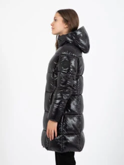 SAVE THE DUCK Piumino Lungo Luck17 Ines Hooded Black -Couture per Lei save the duck piumino lungo luck17 ines hooded black2