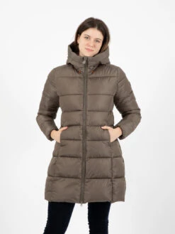 SAVE THE DUCK Piumino Mega 17 Taylor Hooded Mud Grey