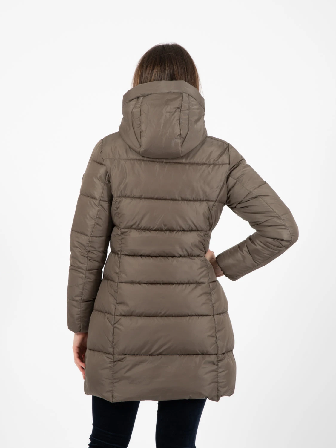 SAVE THE DUCK Piumino Mega 17 Taylor Hooded Mud Grey 5 SAVE THE DUCK Piumino Mega 17 Taylor Hooded Mud Grey - Image 3