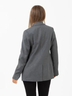 Blazer Mayra In Flanella Grigio Melange -Couture per Lei semicouture blazer mayra in flanella grigio melange3