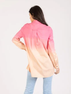 Camicia Degradé Fuxia / Mattone 7 Camicia Degradé Fuxia / Mattone -Couture per Lei semicouture camicia degrad fuxia mattone3