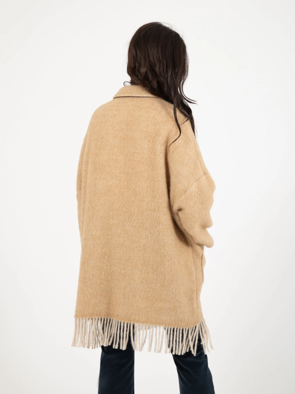 Cappotto Sigmund Spinato Crema / Miele 5 Cappotto Sigmund Spinato Crema / Miele - Image 3