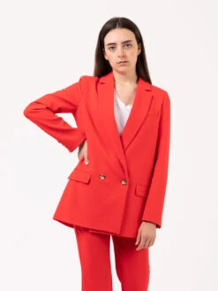 Blazer Single Doppiopetto Aragosta