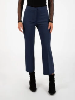 Pantaloni A Trombetta Navy