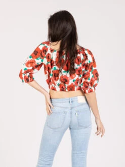 Top Spalle Scoperte Fantasia Papaveri -Couture per Lei solotre top spalle scoperte fantasia papaveri3