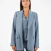 Blazer Collo Rever Azzurro Polvere -Couture per Lei stimm blazer collo rever azzurro polvere1