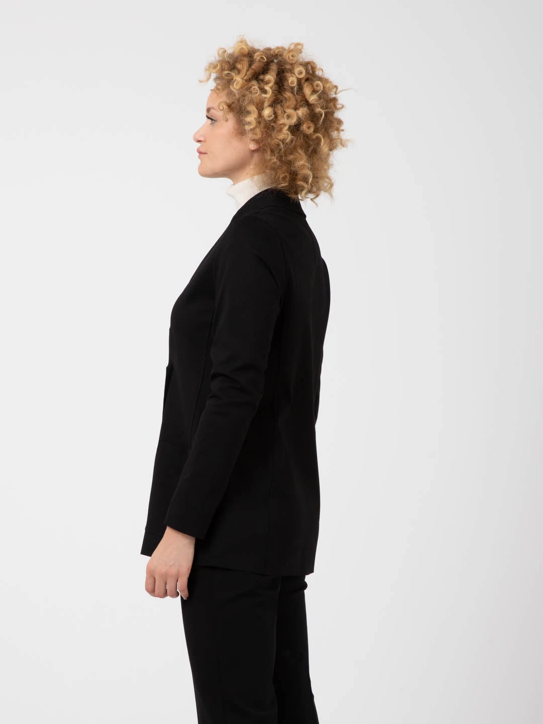 Blazer Doppiopetto Nero Taglio Vivo 4 Blazer Doppiopetto Nero Taglio Vivo - Image 2