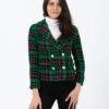 Blazer Doppiopetto Tweed Verde / Fuxia -Couture per Lei stimm blazer doppiopetto tweed verde fuxia1