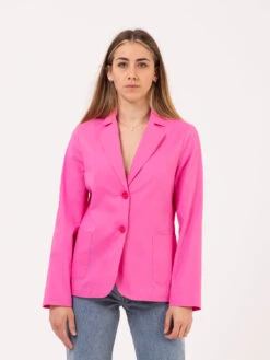 Blazer In Cotone Fuxia