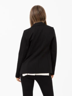Blazer Monopetto Nero Con Pinces -Couture per Lei stimm blazer monopetto nero con pinces3