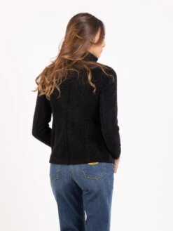 Blazer Morbido Peloso Nero -Couture per Lei stimm blazer morbido peloso nero1