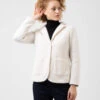 Blazer Morbido Peloso Panna -Couture per Lei stimm blazer morbido peloso panna1