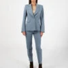 Blazer Sfiancato Azzurro Polvere