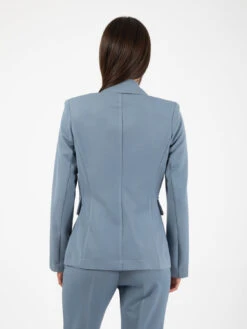 Blazer Sfiancato Azzurro Polvere 9 Blazer Sfiancato Azzurro Polvere -Couture per Lei stimm blazer sfiancato azzurro polvere4