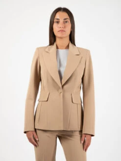 Blazer Sfiancato Cammello
