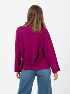 Cappetta Collo Alto Fuxia 7 Cappetta Collo Alto Fuxia -Couture per Lei stimm cappetta collo alto fuxia3