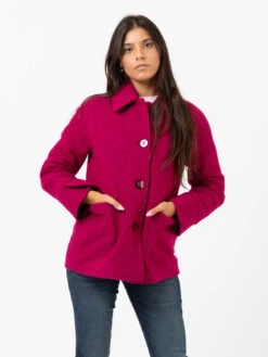 Cappottino Bressa Lana Cotta Fuxia