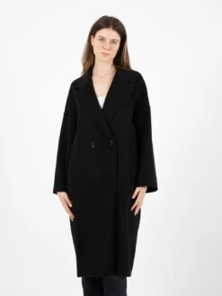 Cappotto A Ovetto Jessica Nero