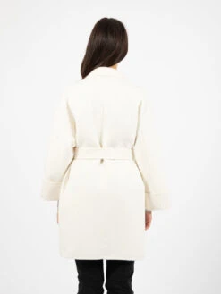 Cappotto Corto Amber Con Fusciacca Bianco -Couture per Lei stimm cappotto corto amber con fusciacca bianco3