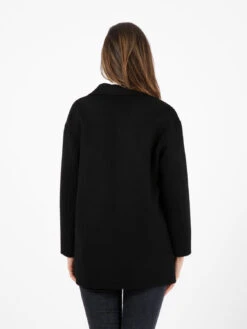 Cappotto Monopetto Scarlett In Lana Nero -Couture per Lei stimm cappotto monopetto scarlett in lana nero3