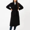 Cappotto Siri Debora Nero Con Cintura -Couture per Lei stimm cappotto siri debora nero con cintura1