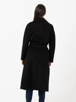 Cappotto Siri Debora Nero Con Cintura -Couture per Lei stimm cappotto siri debora nero con cintura3
