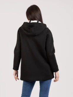 Giacca Neoprene Collo Alto Nero / Bianco -Couture per Lei stimm giacca neoprene collo alto nero bianco3