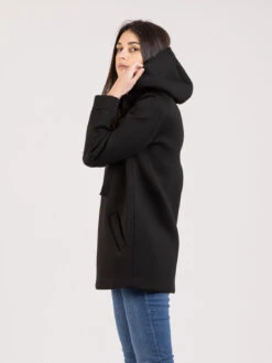 Giacca Neoprene Collo Alto Nero / Bianco -Couture per Lei stimm giacca neoprene collo alto nero bianco4