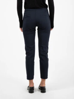 Pantalone A Sigaretta In Cotone Blu -Couture per Lei stimm pantalone a sigaretta in cotone blu3