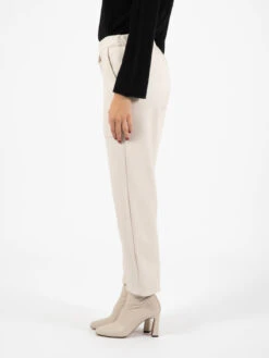 Prima pagina -Couture per Lei stimm pantalone in ecopelle con maxi tasche panna2