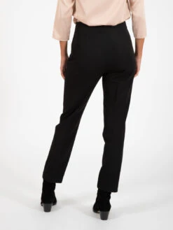 Pantaloni A Sigaretta Flanella Nero -Couture per Lei stimm pantaloni a sigaretta nero3