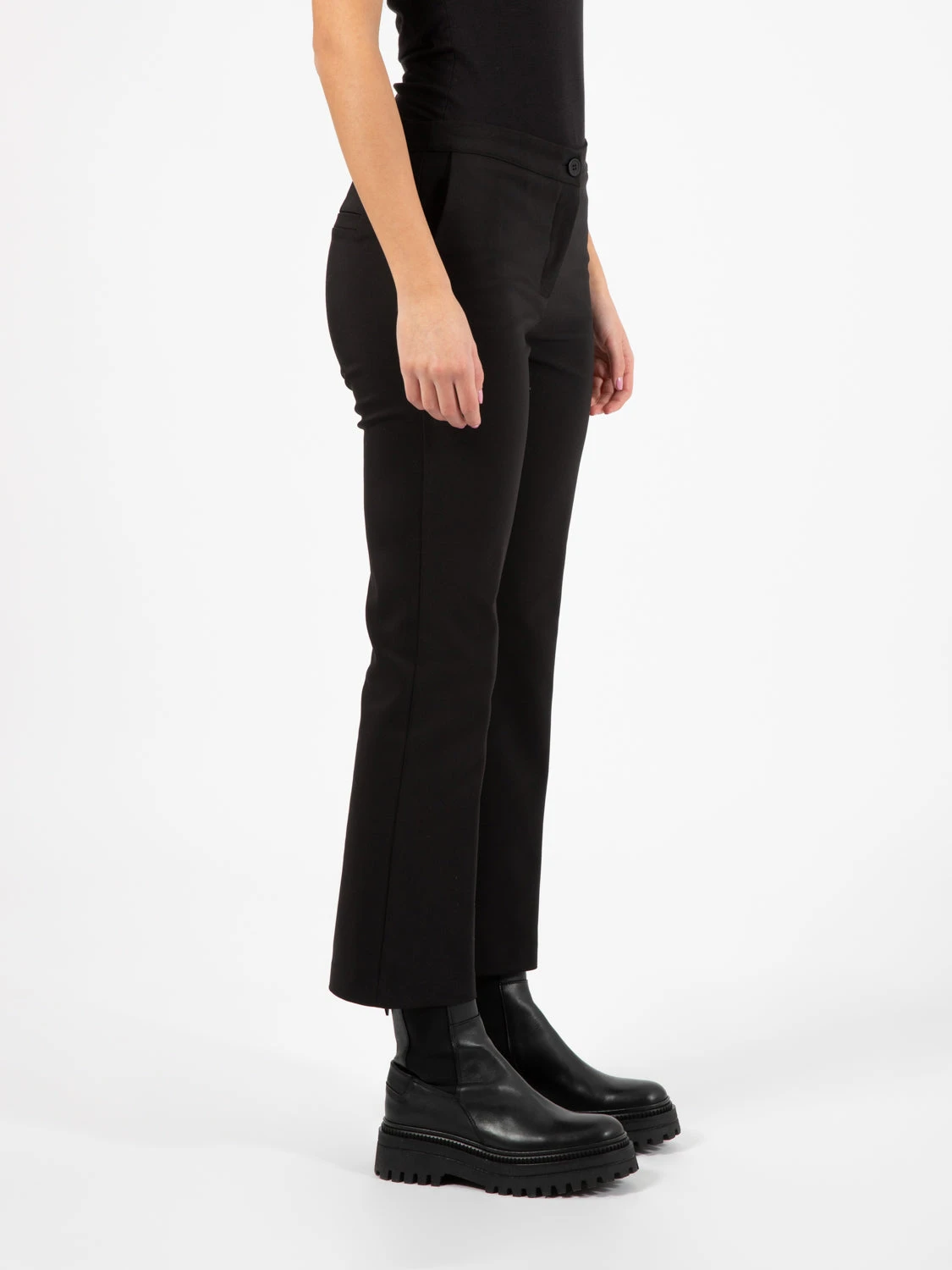 Pantaloni A Trombetta Nero 4 Pantaloni A Trombetta Nero - Image 2