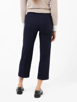 Pantaloni Blu Con Risvolto -Couture per Lei stimm pantaloni blu con risvolto3