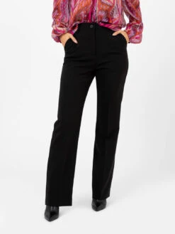 Pantaloni Dritti Morbidi Neri