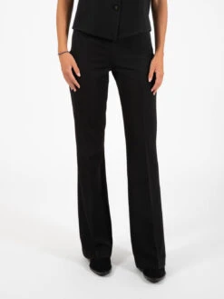 Pantaloni Flare Flanella Nero